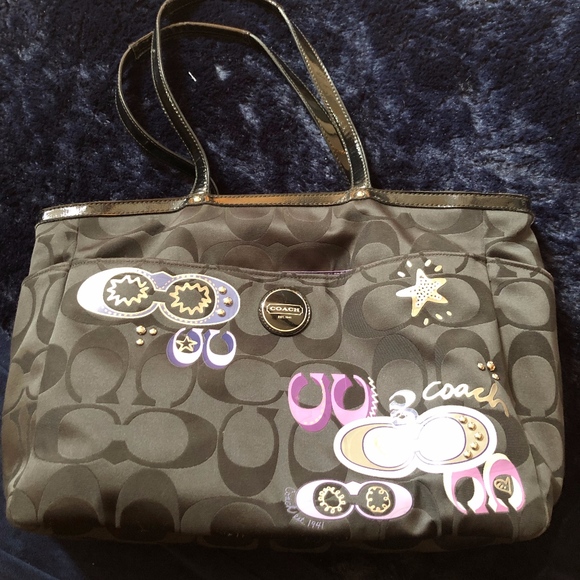 Coach Poppy baby diaper bag with matching wallet - Picture 1 of 5